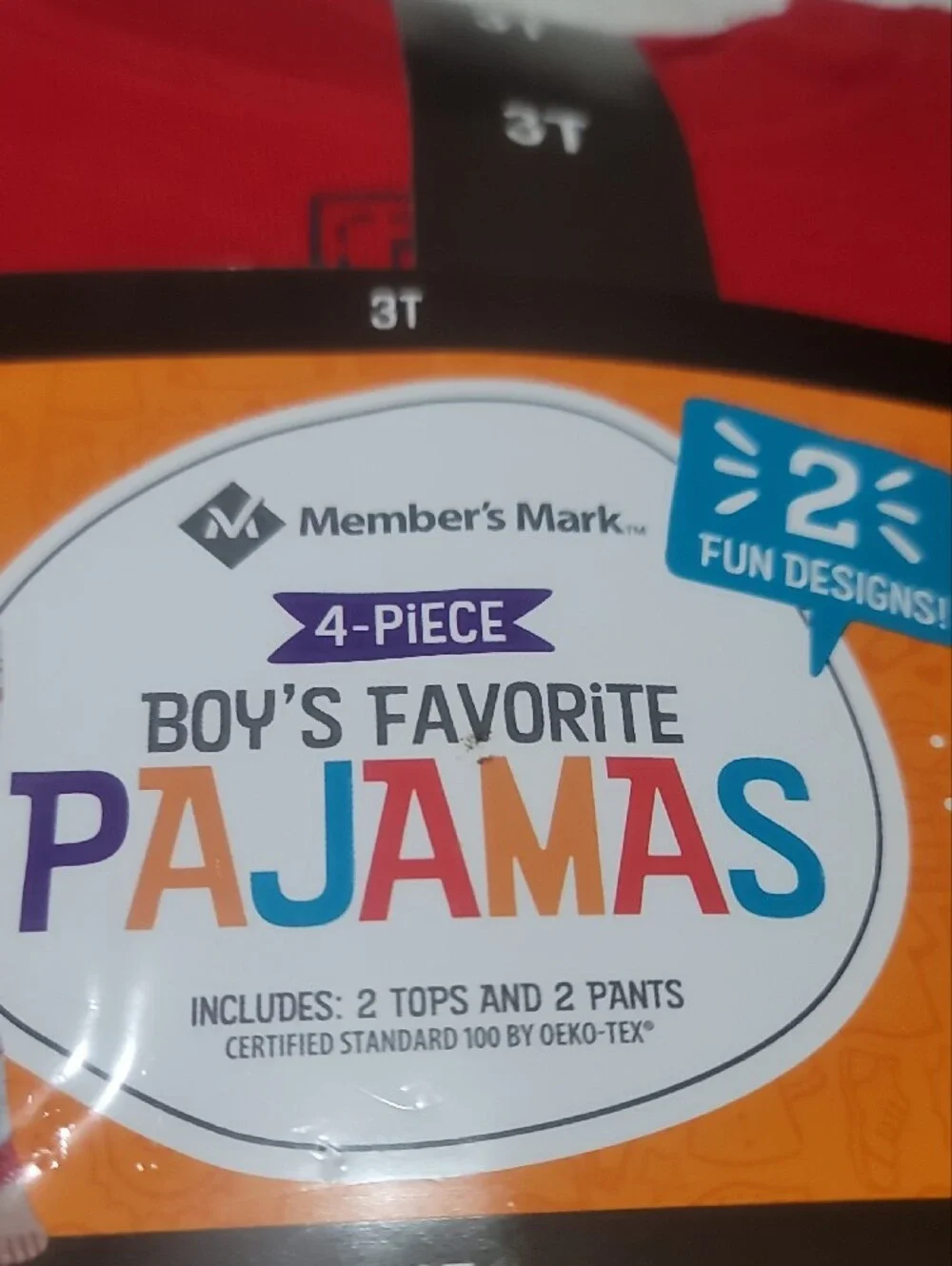 Member's Mark Boys' Red Firetruck Pajama Set - 3T